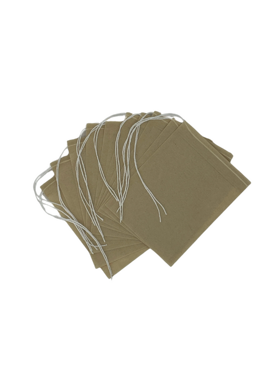 Natural, Compostable Tea Filter Bags